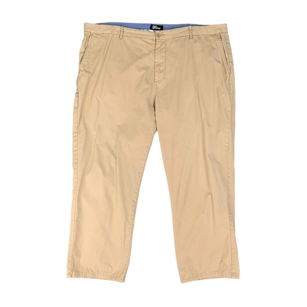 Vintage Reyn Spooner Pants Mens 40 Khaki Cotton Flat Front Casual Golf Chino